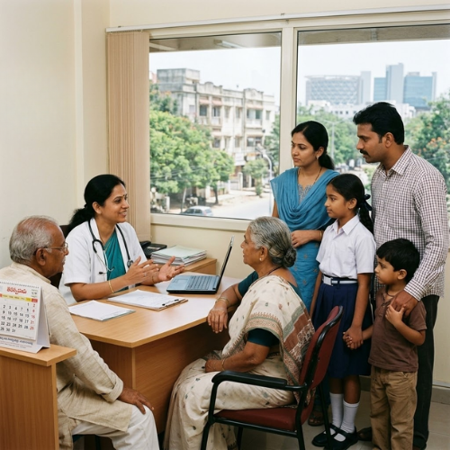 a trusted general physician near me, providing a Whole body checkup and Full body check for families.